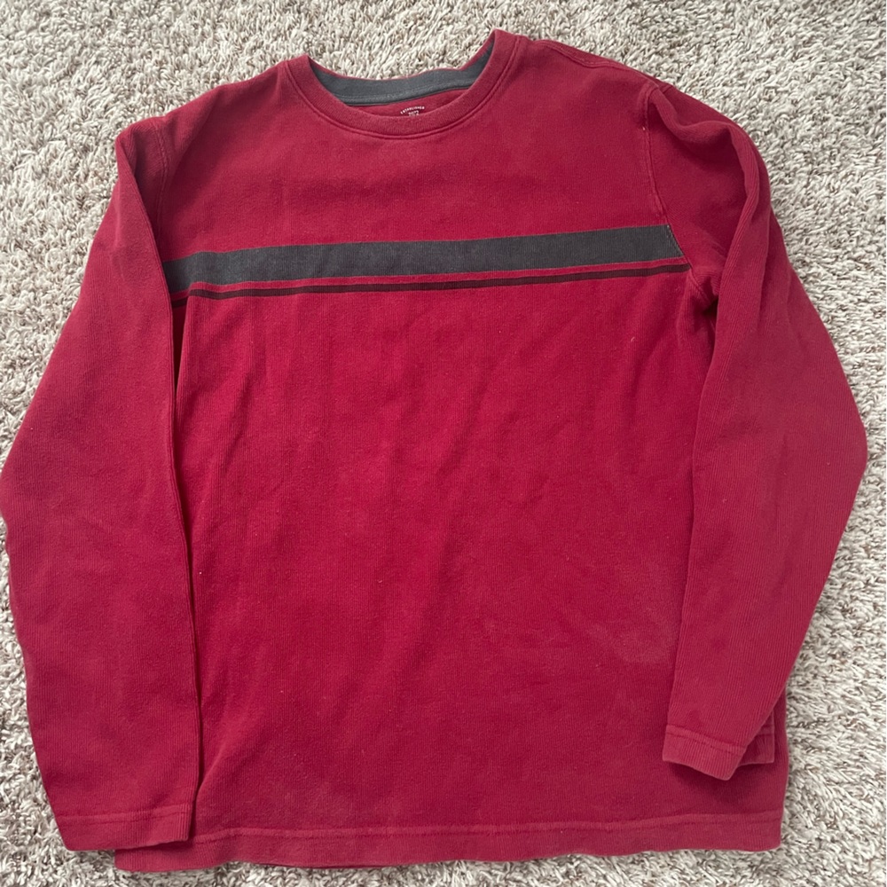 medium red long sleeve